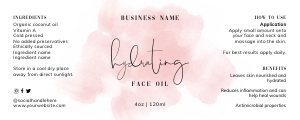Wrap Around Labels Pink Ink Splash 5x2" A361: Wrap Around Labels Pink Ink Splash A361