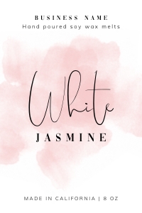 Vertical Labels Pink Ink Splash A396 design preview