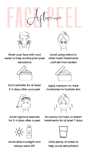 Pastel Pink Face Peel Aftercare Card A434: Pastel Pink Face Peel Aftercare Card A434