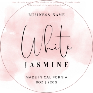 Labels 2" Circle Pink Ink Splash A462: Circle and Rectangle Labels Pink Ink Splash A462