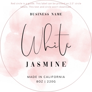 Labels 2.5" Circle Pink Ink Splash A462: Circle and Rectangle Labels Pink Ink Splash A462