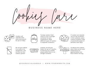 Cookies Care Card Watercolor A482: Cookies Care Card Watercolor A482
