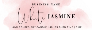 Labels 3"x1" Rectangle Pink Ink Splash A462: Circle and Rectangle Labels Pink Ink Splash A462