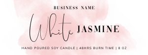 Labels 4"x1.5" Rectangle Pink Ink Splash A462: Circle and Rectangle Labels Pink Ink Splash A462