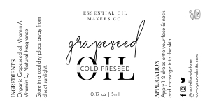 Minimalist Black & White Labels for 5ml 10ml 15ml A509 design preview