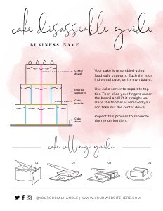 Cake Disassemble Guide Pink Ink Splash A522: Cake Disassemble Guide Pink Ink Splash A522