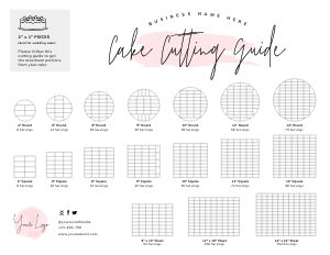Cake Cutting Guide Watercolor A540 design preview
