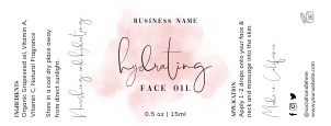 Wrap Around Labels Pink Ink Splash 5ml 10ml 15ml 2.625" x 1" A568: Wrap Around Labels Pink Ink Splash 5ml 10ml 15ml A568