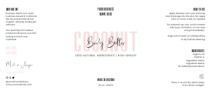 Pastel Pink Wrap Around Labels 8x3.5" (16oz) A614: Pastel Pink Wrap Around Labels 8 oz and 16 oz A614