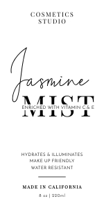 Minimalist Black & White Cosmo Bottle Labels 2x4 FRONT A659: Minimalist Black & White Cosmo Bottle Labels A659
