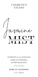 Minimalist Black & White Cosmo Bottle Labels 2.5x5 FRONT A659: Minimalist Black & White Cosmo Bottle Labels A659