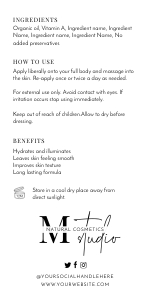 Minimalist Black & White Cosmo Bottle Labels 1.75x3.5 BACK A659: Minimalist Black & White Cosmo Bottle Labels A659
