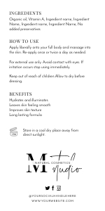 Minimalist Black & White Cosmo Bottle Labels 2x4 BACK A659: Minimalist Black & White Cosmo Bottle Labels A659