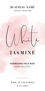 Cosmo Bottle Labels Pink Ink Splash 2.5x5 FRONT A660: Cosmo Bottle Labels Pink Ink Splash A660