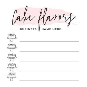 Flavor Names Label Watercolor 3x3" CAKES A716: Flavor Names Label Watercolor 3x3" A716