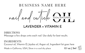 Cosmetic Twist Pen Labels Minimalist Black & White 2"x1.25" A771: Cosmetic Twist Pen Labels Minimalist Black & White A771