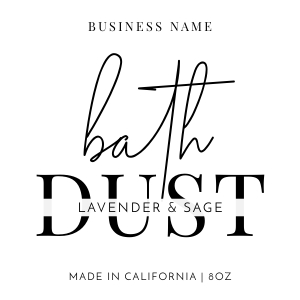 Minimalist Black & White Pouch Labels A851 design preview