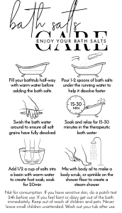 MINI Bath Salts Care Minimalist Black & White A950: MINI Bath Salts Care Minimalist Black & White A950