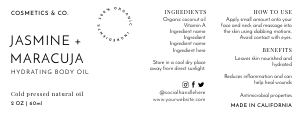 Minimalist Modern Type Face Wrap Around Labels B059 design preview