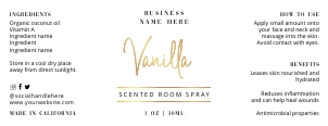 Wrapper Labels Faux Gold Overlay 3.75x1.438" B095: Wrapper Labels Faux Gold Overlay B095