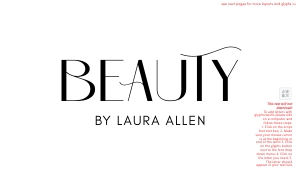 Minimal Au Nouveau Font Beauty Logo BLACK TEXT B212: Minimal Au Nouveau Font Beauty Logo B212