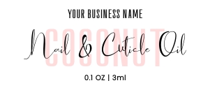 MINI Dropper Bottle Label Pastel Pink 1.75x0.75" B373: MINI Dropper Bottle Label Pastel Pink B373