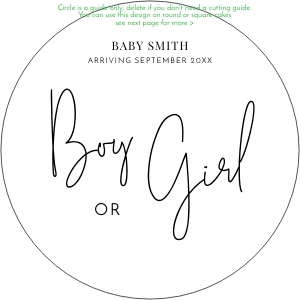 Burn Away Cake Gender Reveal Top Layer B495a: Burn Away Cake Gender Reveal B495a