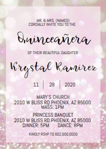 Quince- Pink Glitter Back design preview