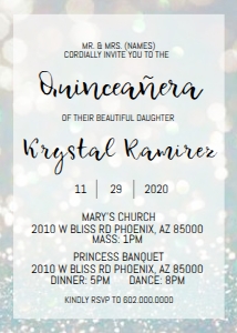 Quince- Blue Glitter Back design preview