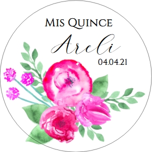 Hotpink Floral 2in #SL311 design preview