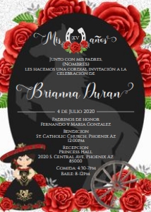 Quince- Red Charro w Roses design preview
