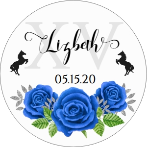 Blue Charra 2in #SL321 design preview