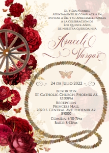 Charro Quince Invitation- 1 design preview