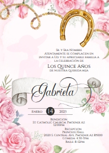 Charro quince invite- Gabriela pink 4 design preview