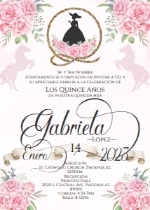 Charro Quince invite- Gabriela pink 3 design preview