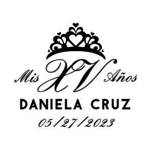 Quince Champagne svg- XV Crown design preview