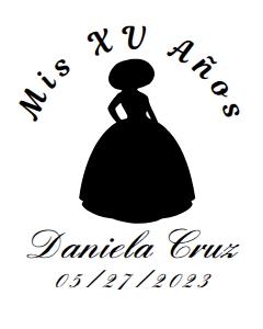 Quince Champagne svg- Charro Girl design preview