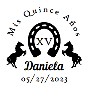 Quince Champagne svg- Horse/Horseshoe design preview