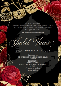 Charro Invite- Isabel 6 red design preview