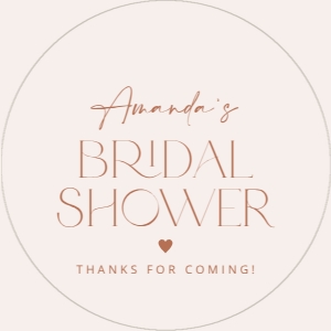 Minimal Boho Bridal Shower Circle Favor Tags, Gift Tags, Printable File, SH21: Minimal Boho Baby Shower Favor Tags