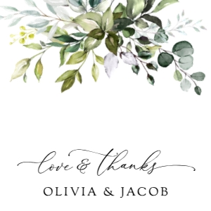 Eucalyptus Wedding Square Favor Tags, Gift Tags, Printable File, SH45: Eucalyptus Leaves and Greenery Wedding Favor Tags