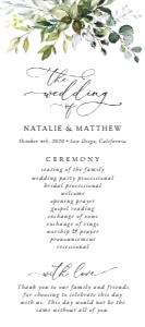 Eucalyptus Wedding Program, Wedding Stationery, Printable File, SH45: Eucalyptus Leaves and Greenery Wedding Bundle - Party Items