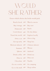 Minimal Boho Bridal Shower Games Bundle - Set of 3 Games design preview