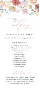 Colorful Flowers Wedding Program - Wedding Itinerary design preview