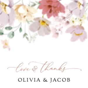 Colorful Flowers Wedding Square Favor Tags, Gift Tags, Printable File, SH131: Colorful Flowers Wedding Bundle - Party Items