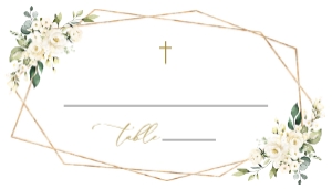 Cream Navy and White Flowers First Holy Communion Mini Bundle design preview