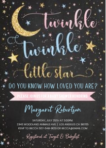066-A Twinkle twinkle little star gender reveal: Twinkle twinkle little star gender reveal 3