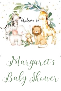 009-B Safari welcome sign 24x36: Safari welcome sign