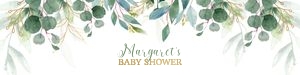 Greenery bottle label design preview
