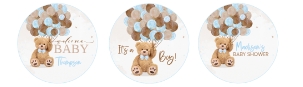 TB - Teddy bear cupcake toppers design preview
